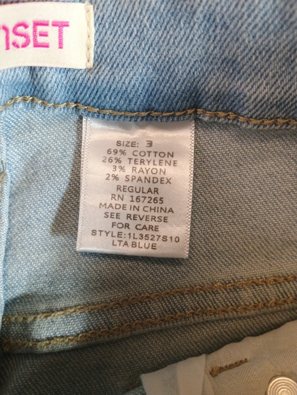 Lilac Sunset Light Blue Women's Size 3 Baggy Straight-Leg Jeans - Picture 3 of 9